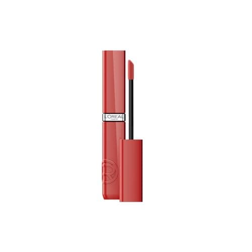 Image of L'Oréal Paris Infallible Laque Resistance Lacquer-Like Shine Finish. 16H longwear lacquer lipstick. High-impact color, zero transfer - 635 Worth It Medium, 4ml