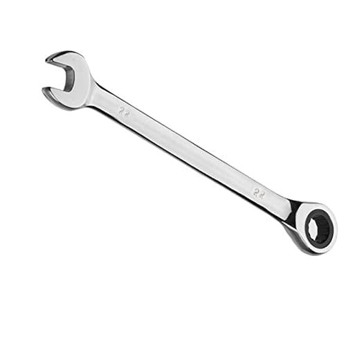 Image of Vokenforu 22mm Ratchet Spanner, Ratcheting Combination Wrench, Hardened Chrome Vanadium Steel Open End Spanner Metric