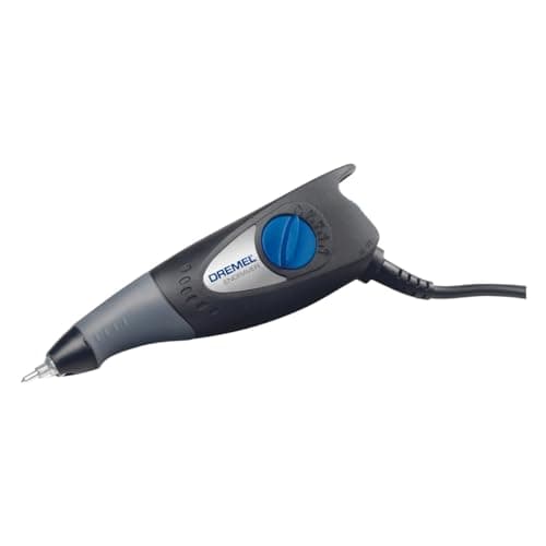 Image of Dremel 290 Engraver - Compact Engraving Pen Tool with Carbide Engraving Tip and 1 Stencil for Engraving Wood, Metal, Ceramics, Plastic, Leather