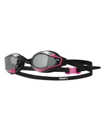 Image of TYR Stealth-X Race Mirrored Adult Swimming Goggles