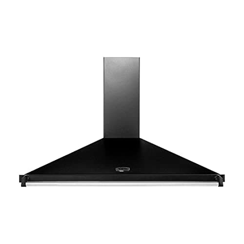 Image of Rangemaster Classic 110cm Chimney Cooker Hood - Black & Chrome