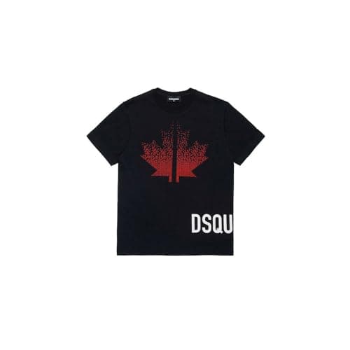 Image of DSQUARED2 Kids DQ2537 Short Sleeve T-Shirt 6 Years Black