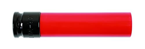 Image of Laser 6908 Alloy Wheel Nut Socket 17mm x 130mm, Red