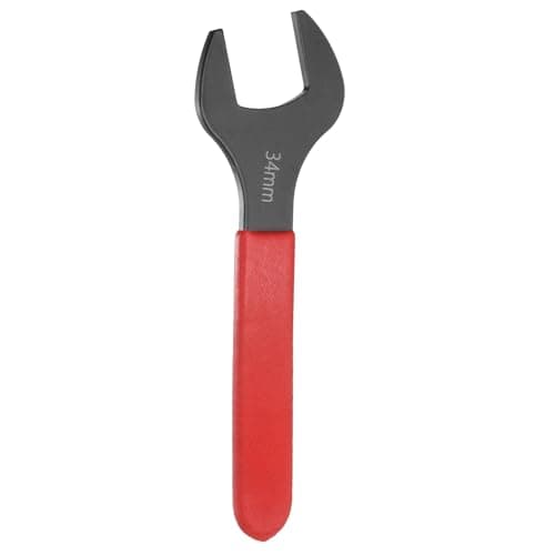 Image of sourcing map Single Open End Wrench 34mm Metric 15 Degree Offset Angle U-Shaped Open Ended Spanner Small Flat Head Blackening Wrench with Red Shank for Automotive Repair Furniture Assembly