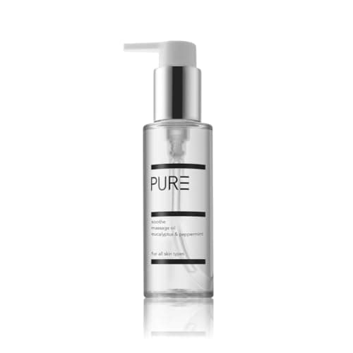 Image of Soothing Bath, Body & Massage Oil – Aromatherapy Oil with Peppermint, Lavender & Eucalyptus – Relieves Muscle Tension & Supports Sleep – 100% Natural & Vegan – 100ml by PURE Spa Skincare