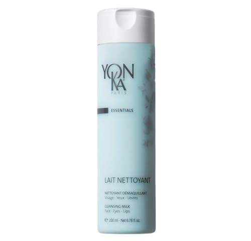 Image of Cleansing Milk Yonka 200ml | 98% Natural Origin Gentle Makeup Remover Milk | Moisturises and Rebalances Skin | All Skin Types, Even Dry and Sensitive | Water Rinsing | Botanical Blend and Brown Algae