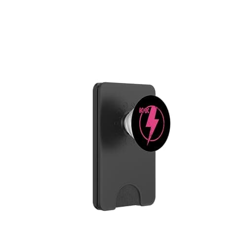 Image of Official AC/DC Pink Distressed Logo ACDC PopSockets PopWallet for MagSafe