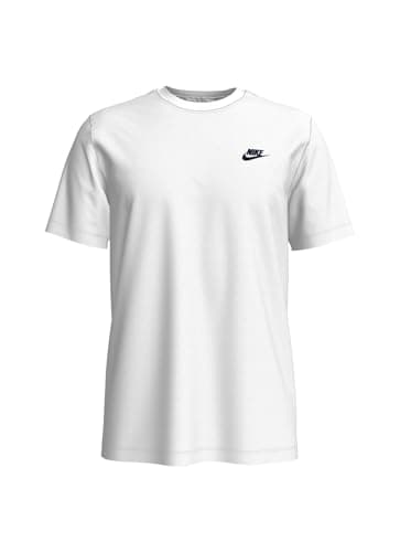 Image of Nike Mens Sportswear Club T-shirt, White/Black, XXL EU