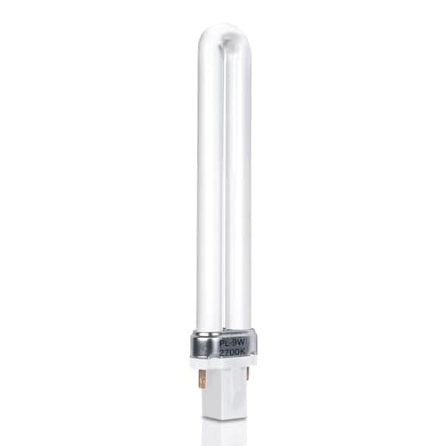 Image of 9W Compact Fluorescent Lamp 2 Pin, G23 Warm White 2700K, Dimensions: 16.5cm, 720LM, U Shape Single Rotating Tube Energy Saving Lamp, AC 220-240V CFL Light Bulb, Suitable for Corridor, Bedroom, Kitchen