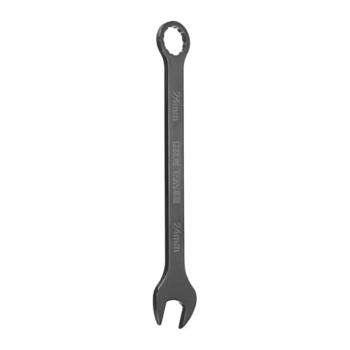 Image of sourcing map Combination Wrench 24mm Metric 12-Point Box and Open End Chromium Vanadium Steel CR-V Double Ended Spanner Tool for Automotive Pipe Furniture Machinery DIY Repair, Black