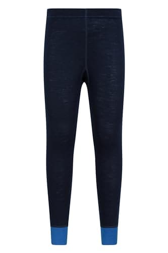 Image of Mountain Warehouse Merino Kids Baselayer Pants Blue Kids Size 3-4 Years