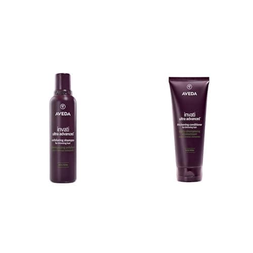 Image of Aveda Invati Ultra Advanced Exfoliating Shampoo & Thickening Conditioner Rich Duo | for Medium to Thick Thinning Hair Types | Normal to Oily Scalp | Part of 4-Step System | 198ml