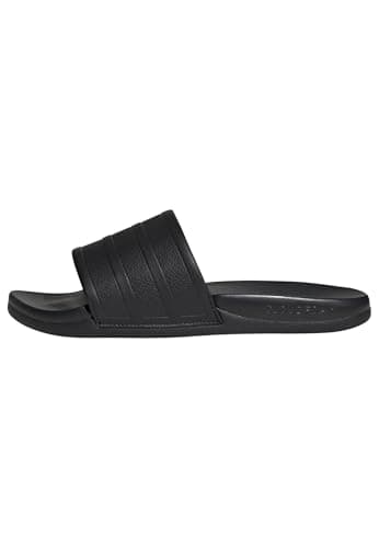 Image of adidas Unisex ADILETTE COMFORT 2.0 SLIDES, core black/core black/carbon, 10 UK