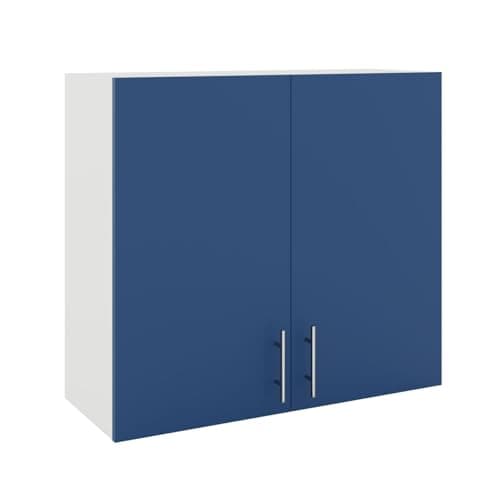 Image of JD Greta 800mm Kitchen Wall Cabinet with Door – Wall Unit – Navy Matt – Modern Storage Cupboard