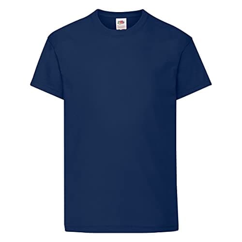 Image of Fruit of the Loom Kids Original T Shirt - 21 Colours / Age 3-15 Ye - Navy - 1213