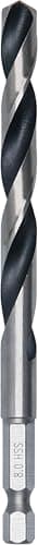 Image of Bosch 1x Metal HSS Twist Drill Bit with Hex Shank (for Steel, Non-Ferrous Metals, Ø 8,00 mm, Professional Accessory Drill Drivers)