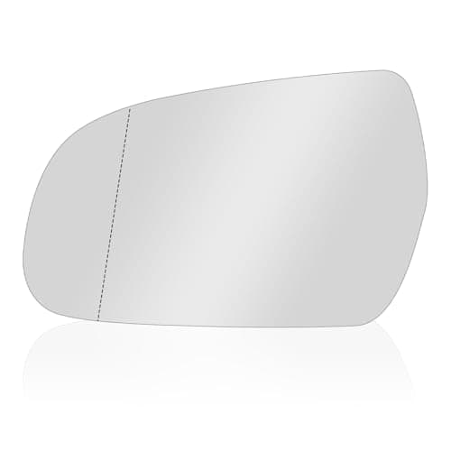 Image of Hoypeyfiy Rearview Wing Mirror Glass Left Passenger Side, Heated Mirror Replacement for A4 B8 8K5 8K2 2010-2015 8K0857535A