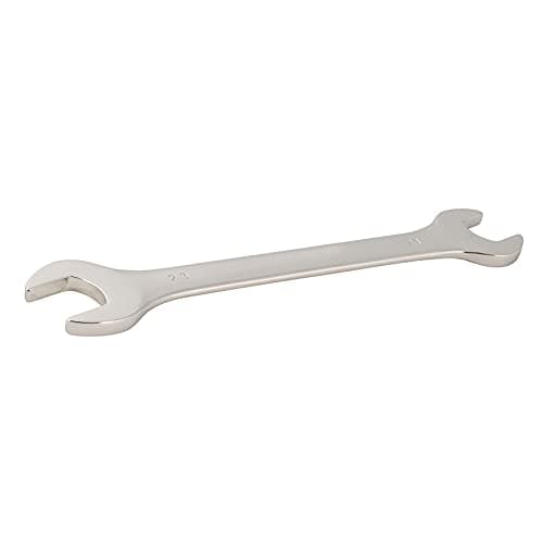 Image of Dapetz ® Double Open End Spanner 21 x 23mm Metric Super-Thin Open Ended Wrench Flat Spanner for Narrow Space, Chrome Vanadium Steel, Mirror Polish Chrome Finish Spanner