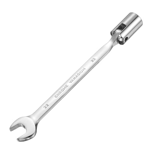 Image of sourcing map 22mm Swivel Head Socket Combination Spanner Wrench CR-V Steel Rotary Torx Socket Head Open End Wrenches Spanner Mirror Polishing for Auto Car Repairing