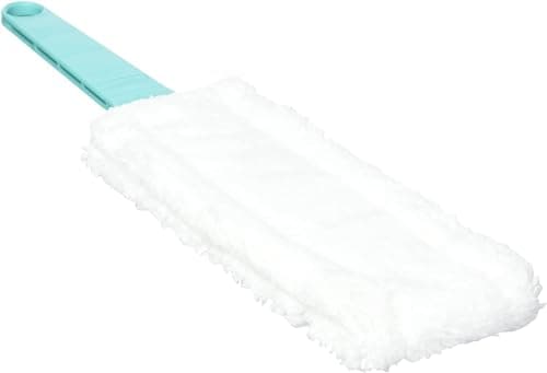 Image of Leifheit Flat Duster - Radiator & Blind Cleaner, Microfibre Head Holds Dust, Extra Thin for Hard to Reach Areas, 38 cm Long