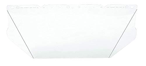 Image of MSA Safety 10115839 V-Gard Polycarbonate Visor, Contoured, Antifog/Antiscratch Coating, 8" x 17" x 0.06", Clear