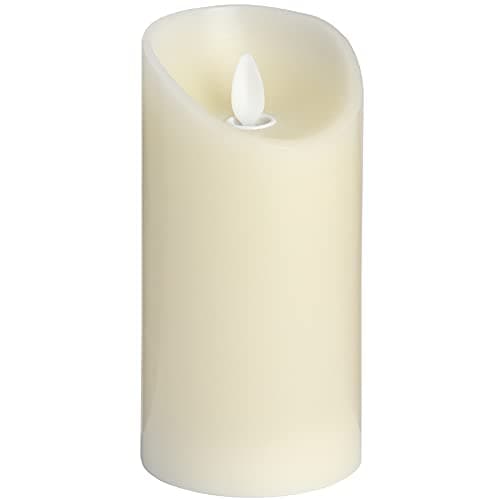 Image of Hill 1975 Luxe Collection 3 x 6 Cream Flickering Flame LED Wax Candle