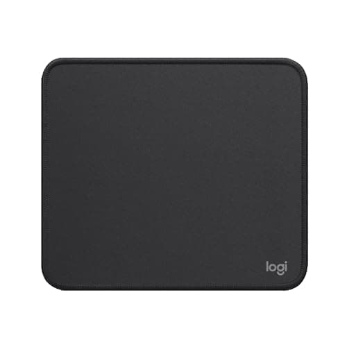 Image of Logitech Mouse Pad - Studio Series, Computer Mouse Mat with Anti-slip Rubber Base, Easy Gliding, Spill-Resistant Surface, Durable Materials, Portable, in a Fresh Modern Design - Grey