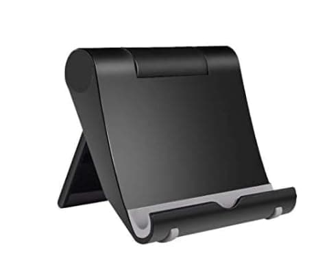 Image of Ninoclar 2 Pack Adjustable Tablet Stand Compatible with Fire HD 8 HD 10,Fire 7 Tablets,Compatible with Samsung Galaxy Tab A7 A8 S5e, with Kindle Paperwhite,E-Readers Desktop Holder (2)