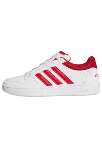 Image of adidas Men's Hoops Classic Shoes, FTWR White/red/FTWR White, 9 UK