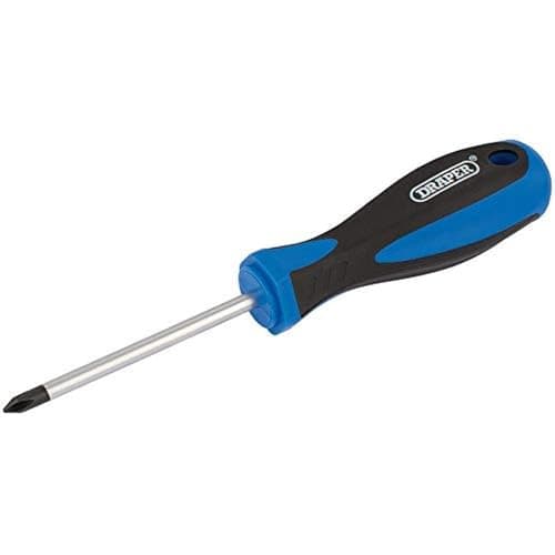 Image of Draper 63485 Engineer's Cross Slot No. 1 Tip Screwdriver, Blue, 75 mm Blade length
