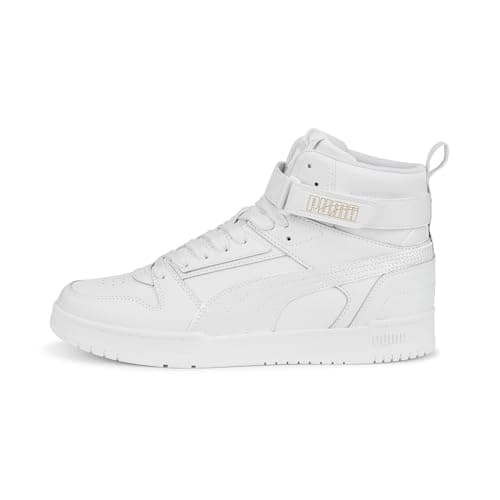 Image of Puma Unisex Adults Rbd Game Sneakers, Puma White-Puma White-Puma Team Gold, 9 UK