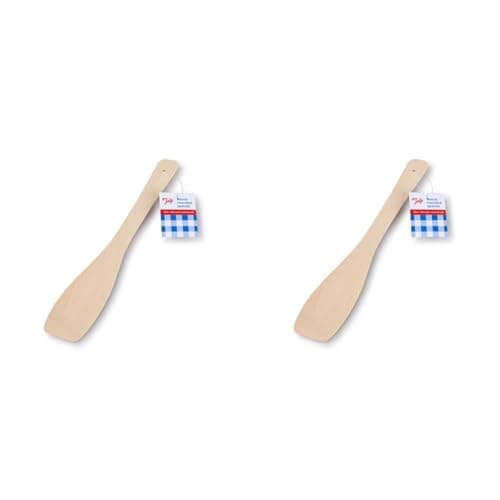 Image of Tala FSC Certified Beechwood Slotted Spatula, Beige, 30cm (Pack of 2)