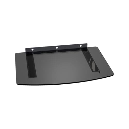 Image of Glass shelf for TV set-top boxes, media players, DVDs, Blu-ray players, game consoles