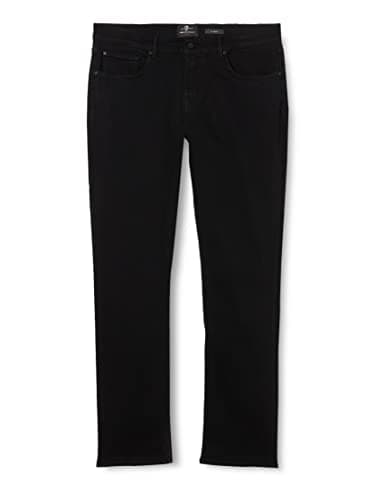 Image of 7 For All Mankind Men's Slimmy Luxe Performance Plus Black Jeans, Black, 22