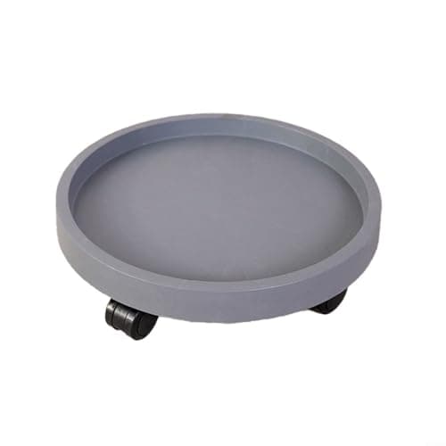 Image of NINMORTH 400mm Resin Plant for Caddy with 360 Degree Rotating Wheels for Heavy Duty Roller Base for Large Pots Barrels Trash Cans Black(Gray)