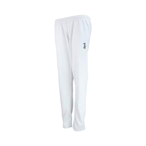 Image of Kookaburra Unisex Ladies Pro Player Trousers Cricket, White, 10 EU