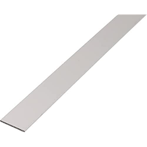Image of Alberts 473051 Flat Bar Aluminium Anodised Silver 1000 x 40 x 3 mm