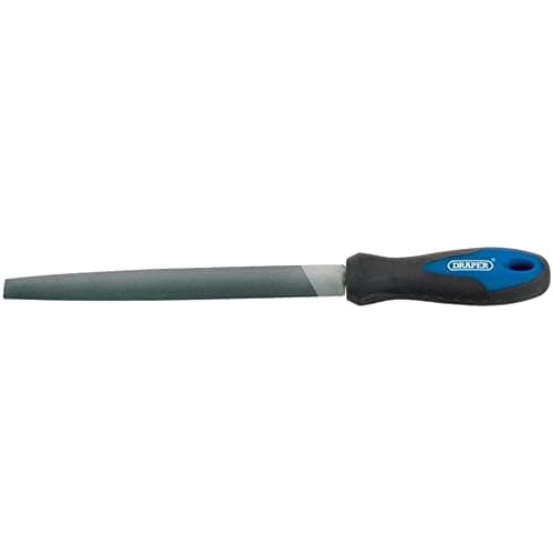 Image of Draper 44954 200 mm Half Round File and Handle, blue