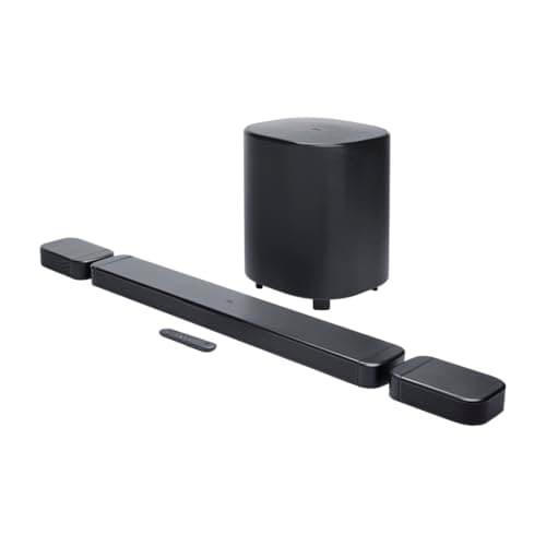 Image of JBL Bar 800 MK2, 7.1-Channel Bluetooth Soundbar for TV with Detachable Speakers, 10” Subwoofer, Dolby Atmos Surround Sound, HDMI eARC, Wi-Fi, 4K Video, PureVoice 2.0 and MultiBeam 3.0, Black
