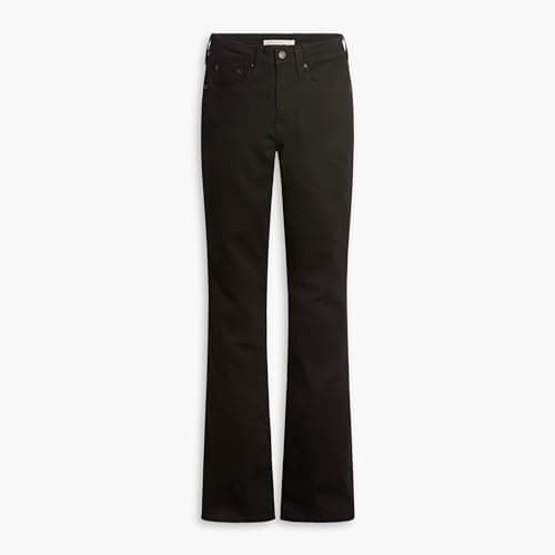 Image of Levi's Women's 726 High Rise Flare Jeans, Night is Black, 24W x 32L