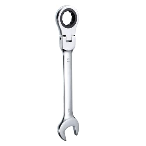 Image of sourcing map Flex-Head Ratcheting Wrench 30mm 180° Rotating Head Metric Ratchet Combination Wrenches 72-Teeth Chrome Vanadium Steel Open End Ratchet for Fasteners Nut Bolt