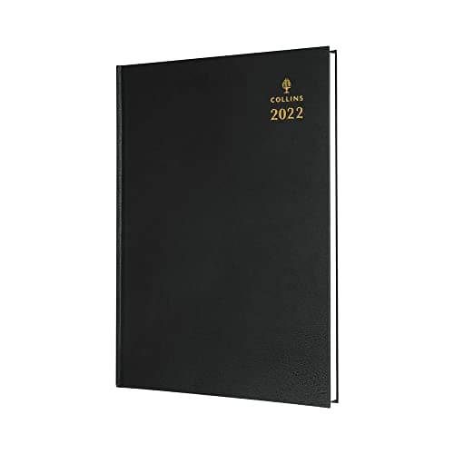 Image of Collins Desk A4 Week to View 2022 Diary - Black