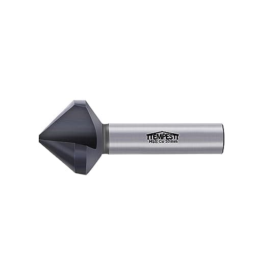Image of ITEMPESTI Countersink 90 degree HSS M35 countersink 30mm 3 flute bevel cutter drill bit - TiAlN coating - robust and heat resistant - for stainless steels - shank 12 mm