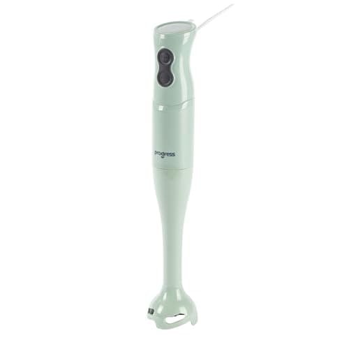 Image of Progress Neutrals Hand Blender - Powerful Stainless Steel Blade, Soups, Smoothies & Dips, 300 W, Turbo Function, Easy-Clean Detachable Design, Compact & Lightweight, 2 Speed Settings