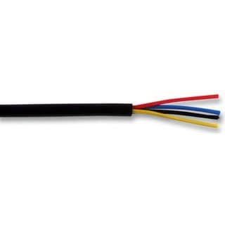 Image of Aptii Alarm Cable Black 4 Core Burglar Security System Wire Per 10 metres 10m