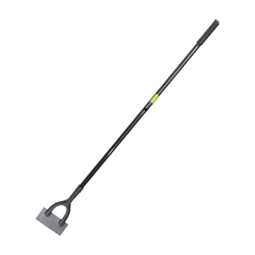 Image of KK-TECH Premium Quality Dutch Hoe - Garden Hoe with Carbon Steel Blade, Ideal Garden Tools for Gardening and Weeding - 130cm Black