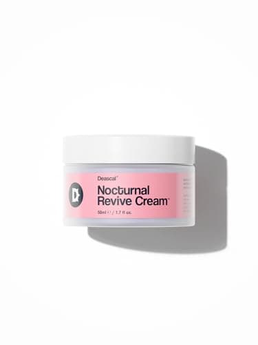 Image of Deascal Nocturnal Revive Cream (50ml) - Intensive Night Recovery Cream, Anti Ageing, Anti Wrinkle & Revitalising. Hydrating, Brightening & Firming Treatment for Glow