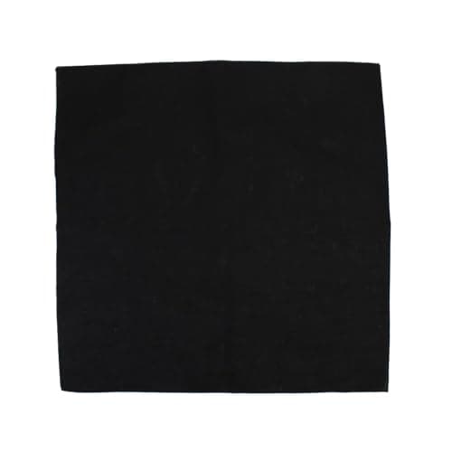 Image of Plain BLACK 100% cotton bandana scarf