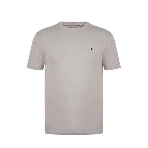 Image of Jack Wills Mens Crew Neck Short Sleeve T-Shirt Stone L