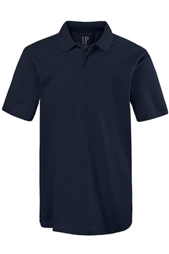 Image of JP 1880 Men's Big & Tall Classic Cotton Pique Polo Shirt Navy XXXX-Large 702560 70-4XL
